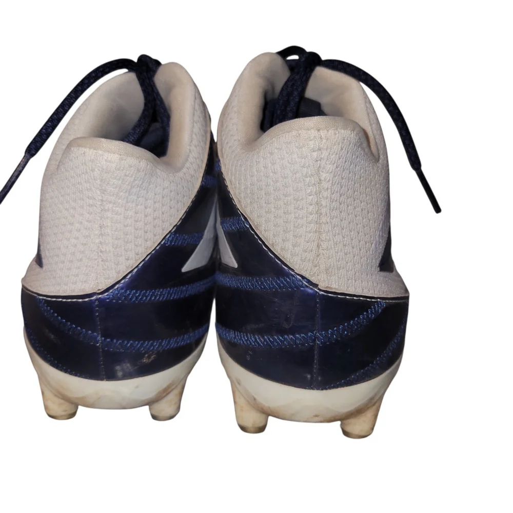 Adidas Freak Carbon Football Cleats White Navy Blue Men's Size 12
